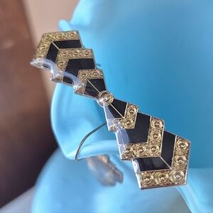 2 Art Deco Style Brooches Plus 1 Pair Of Earrings